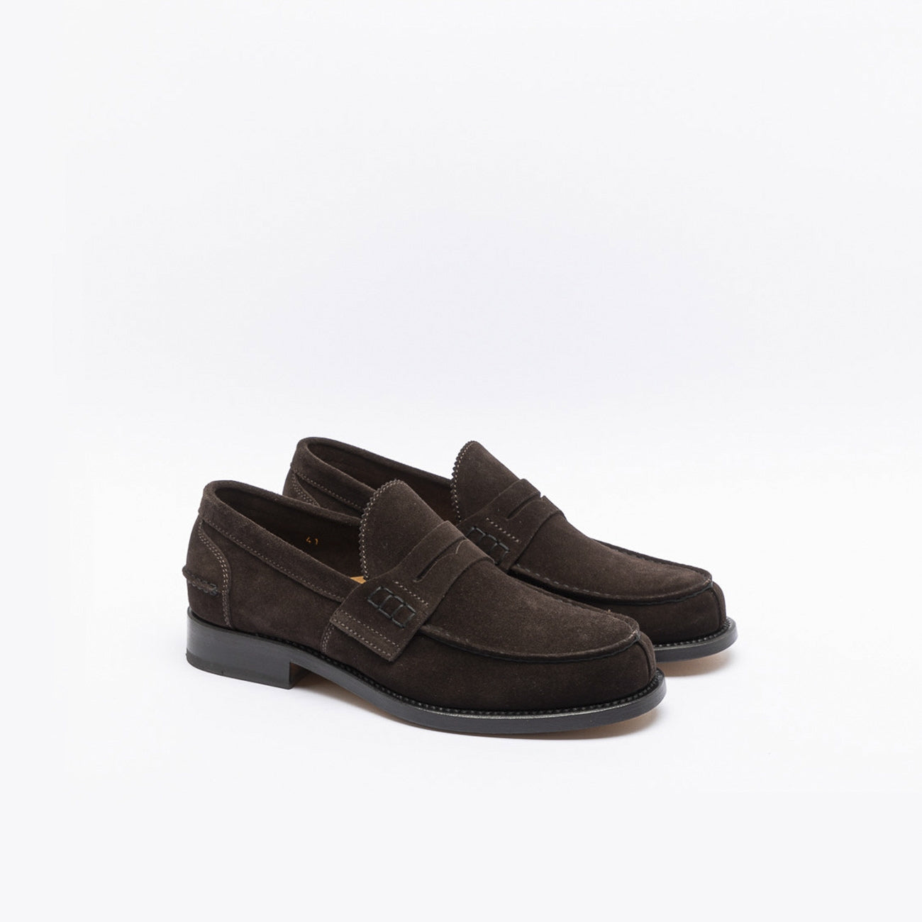 Mocassino Borghini 750 in camoscio testa di moro