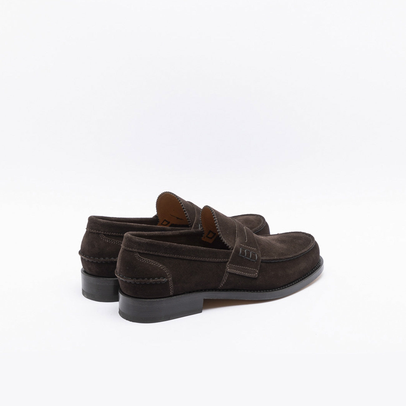 Mocassino Borghini 750 in camoscio testa di moro