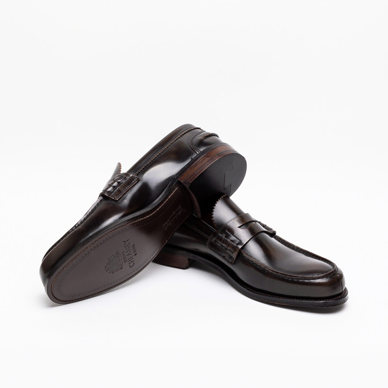 Mocassino Cheaney Joseph & Sons Dover EF in pelle pickled walnut