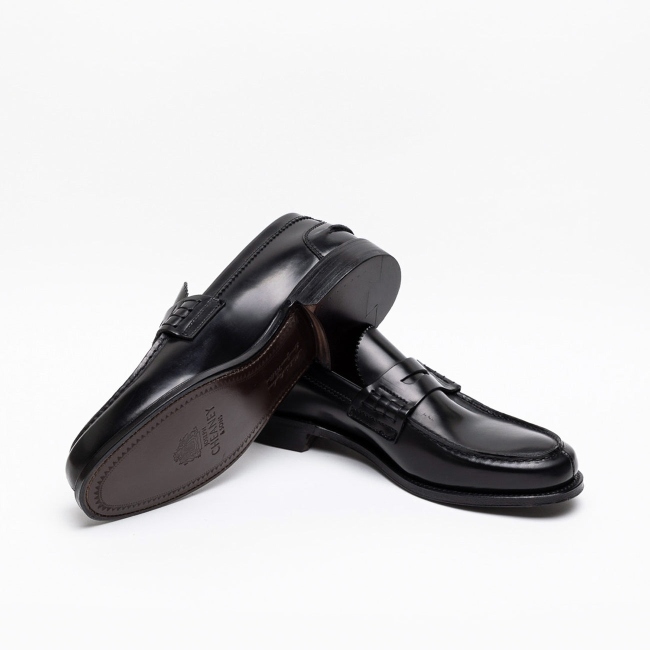 Mocassino Cheaney Joseph & Sons Dover EF in pelle nera