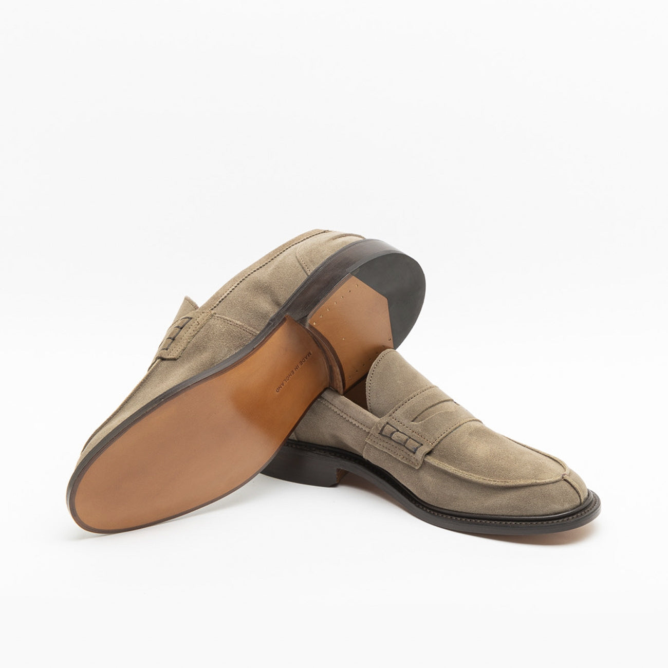 Mocassino Tricker's James in camoscio visone