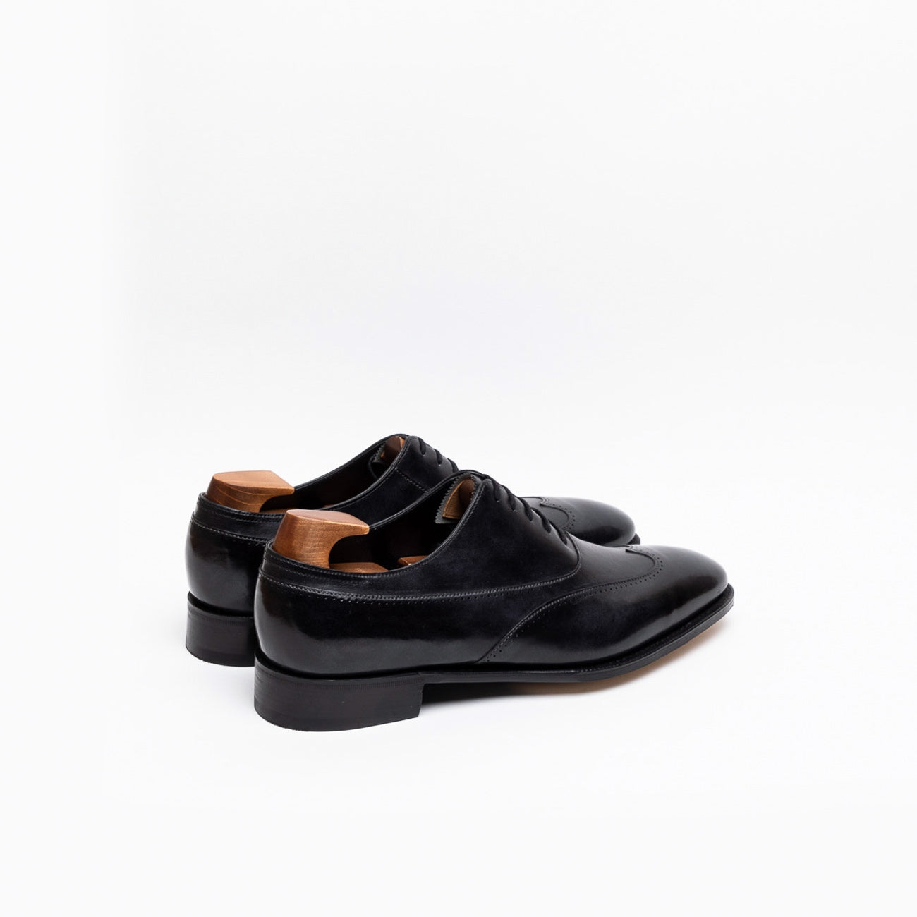 Scarpa stringata John Lobb Strand in pelle museum nera