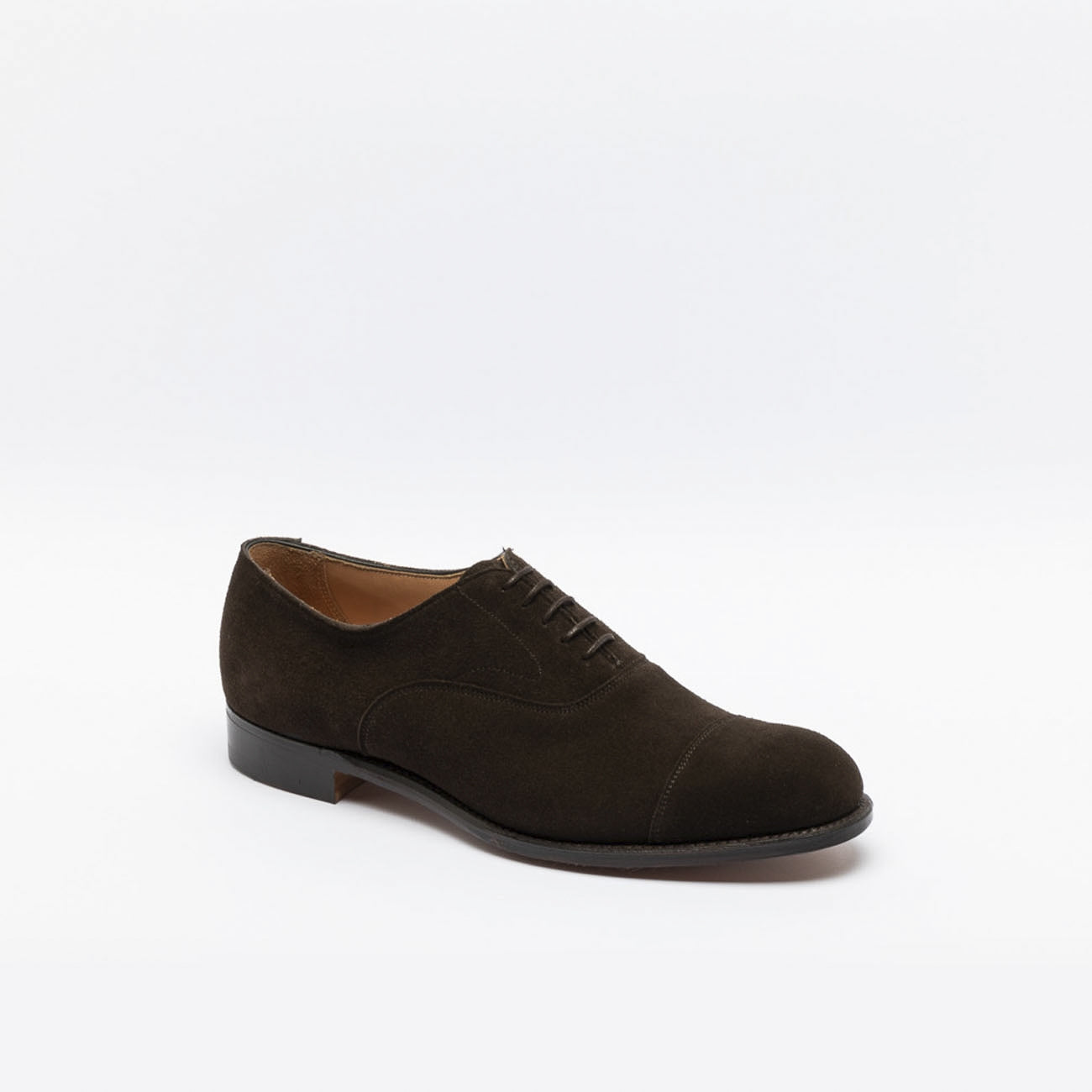 Scarpa stringata Cheaney Alfred in camoscio marrone