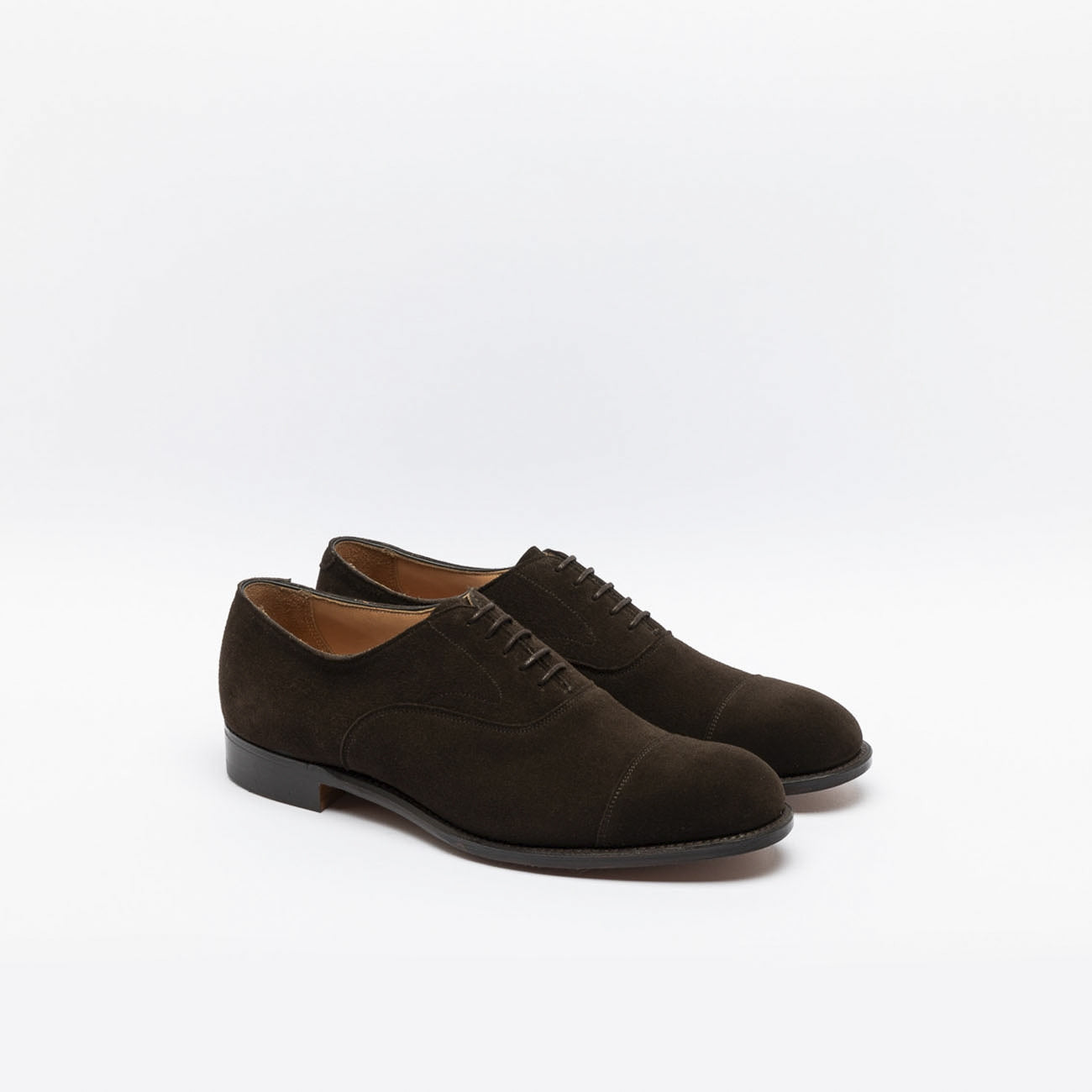 Scarpa stringata Cheaney Alfred in camoscio marrone