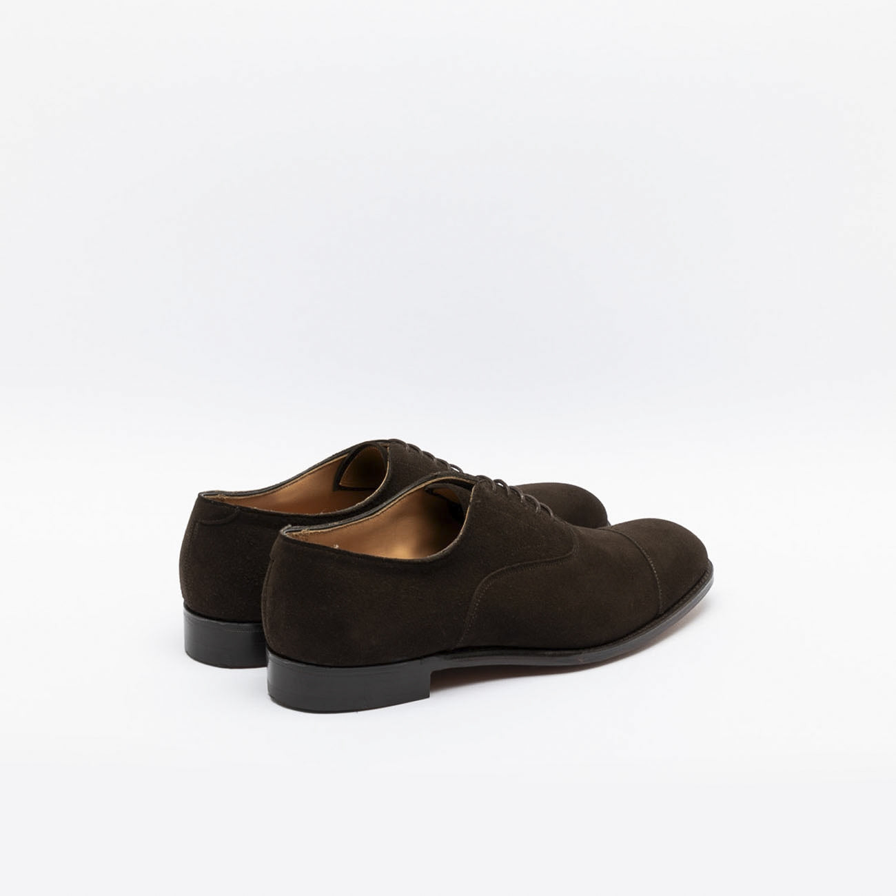 Scarpa stringata Cheaney Alfred in camoscio marrone