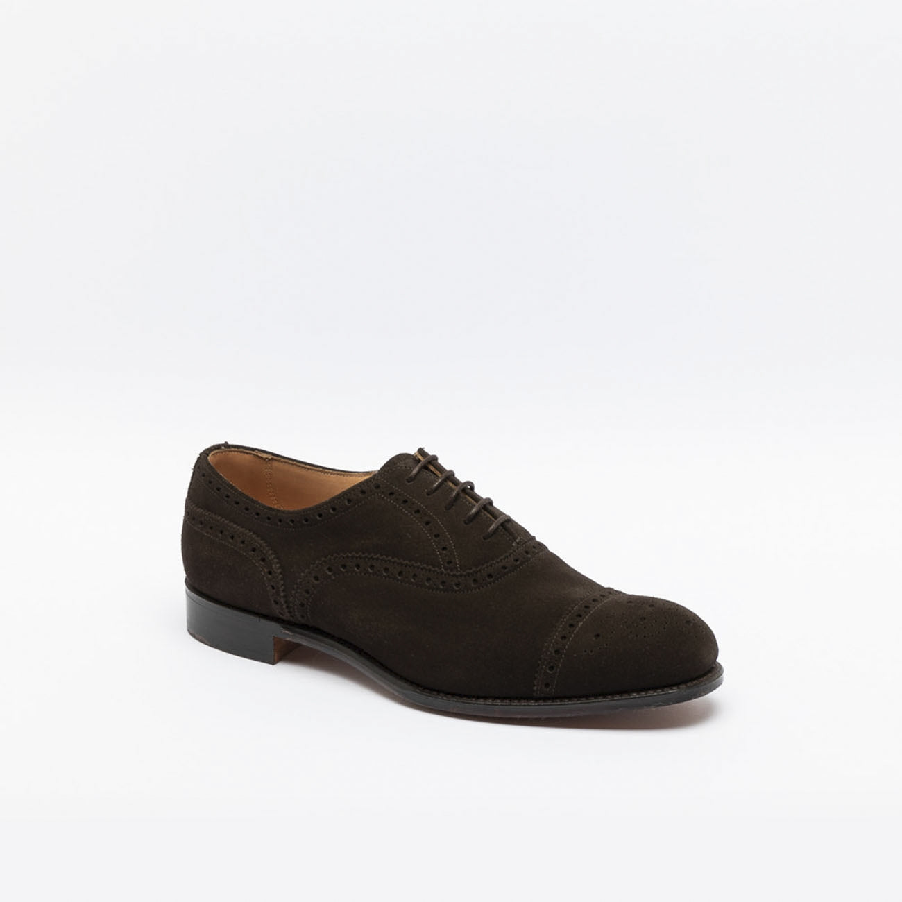 Scarpa stringata Cheaney Wilfred in camoscio marrone