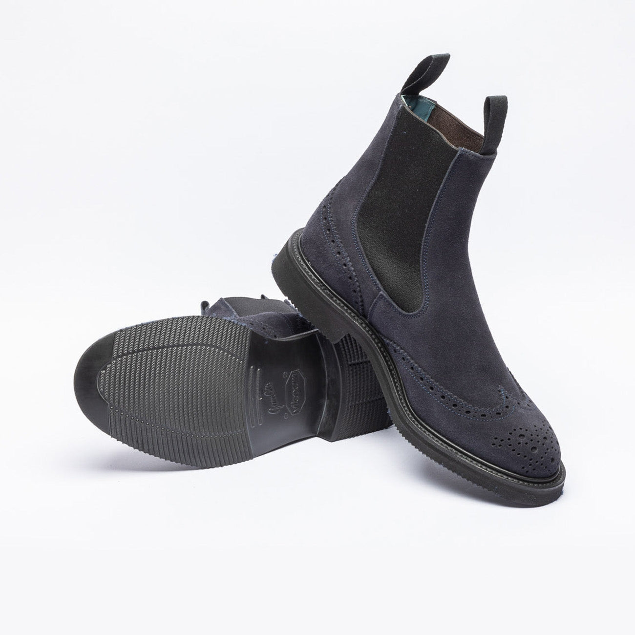 Polacco Tricker's Henry in camoscio blue