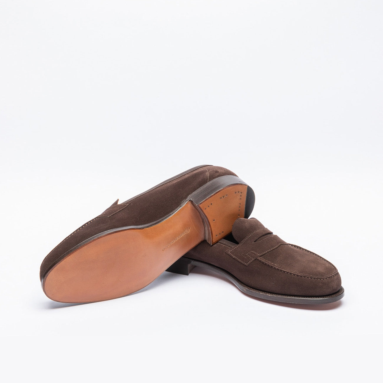 Mocassino Edward Green Duke in camoscio marrone