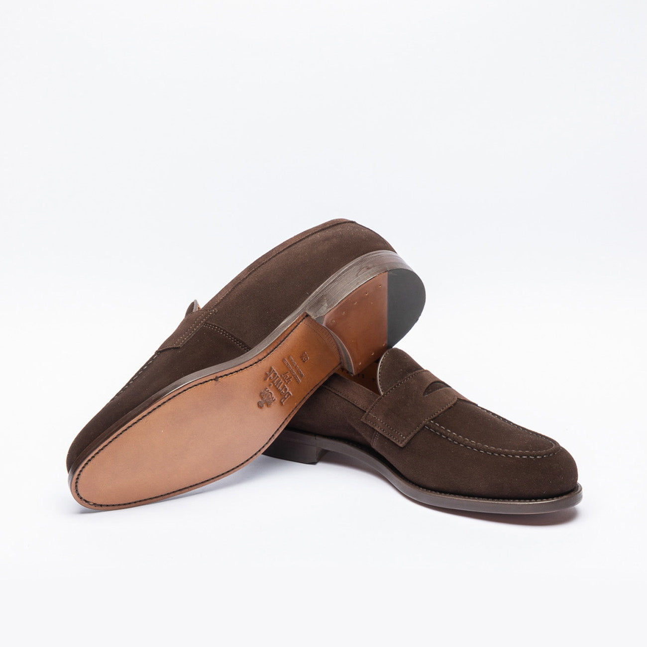 Mocassino Berwick 9628 in camoscio marrone