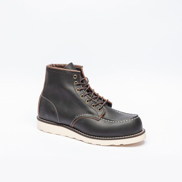 Polacco Red Wing Moc Toe in pelle nera/marrone