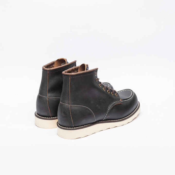 Polacco Red Wing Moc Toe in pelle nera/marrone