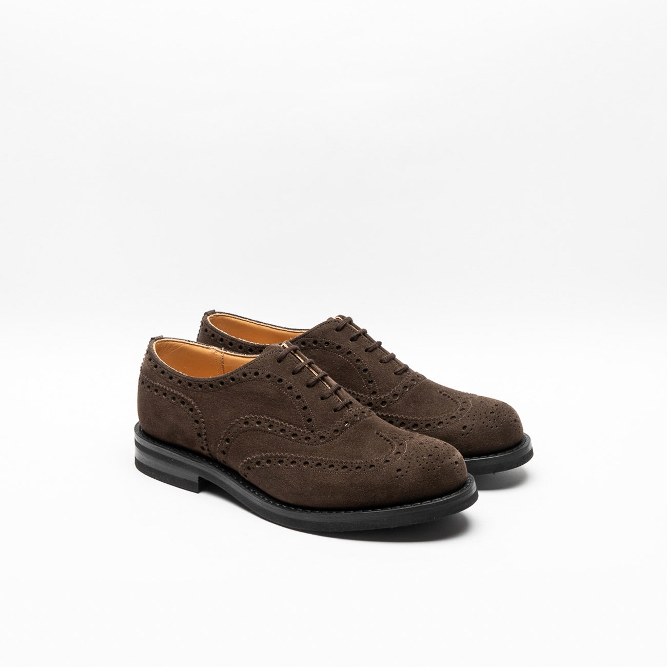 Stringata oxford Church's Amersham in camoscio marrone
