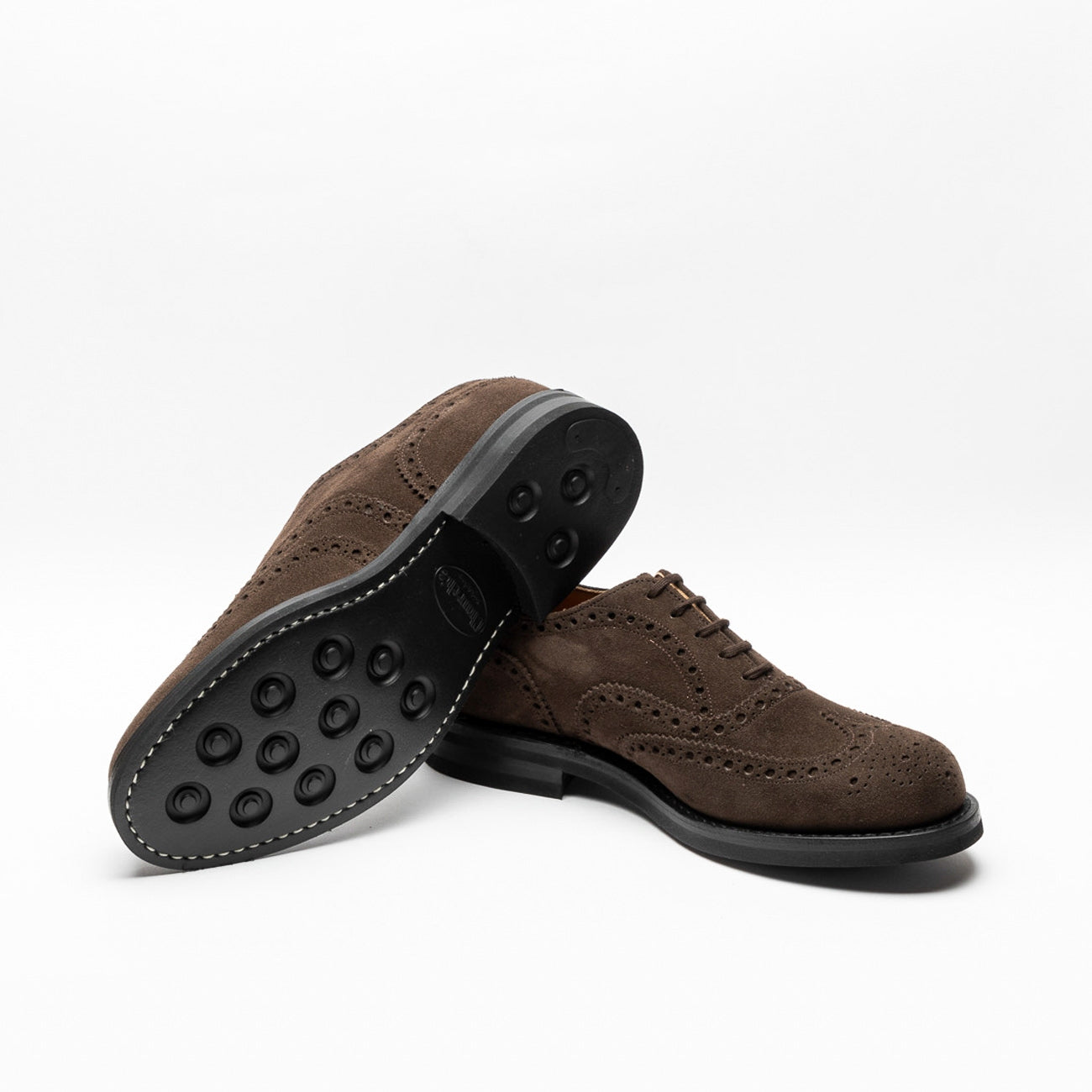 Stringata oxford Church's Amersham in camoscio marrone