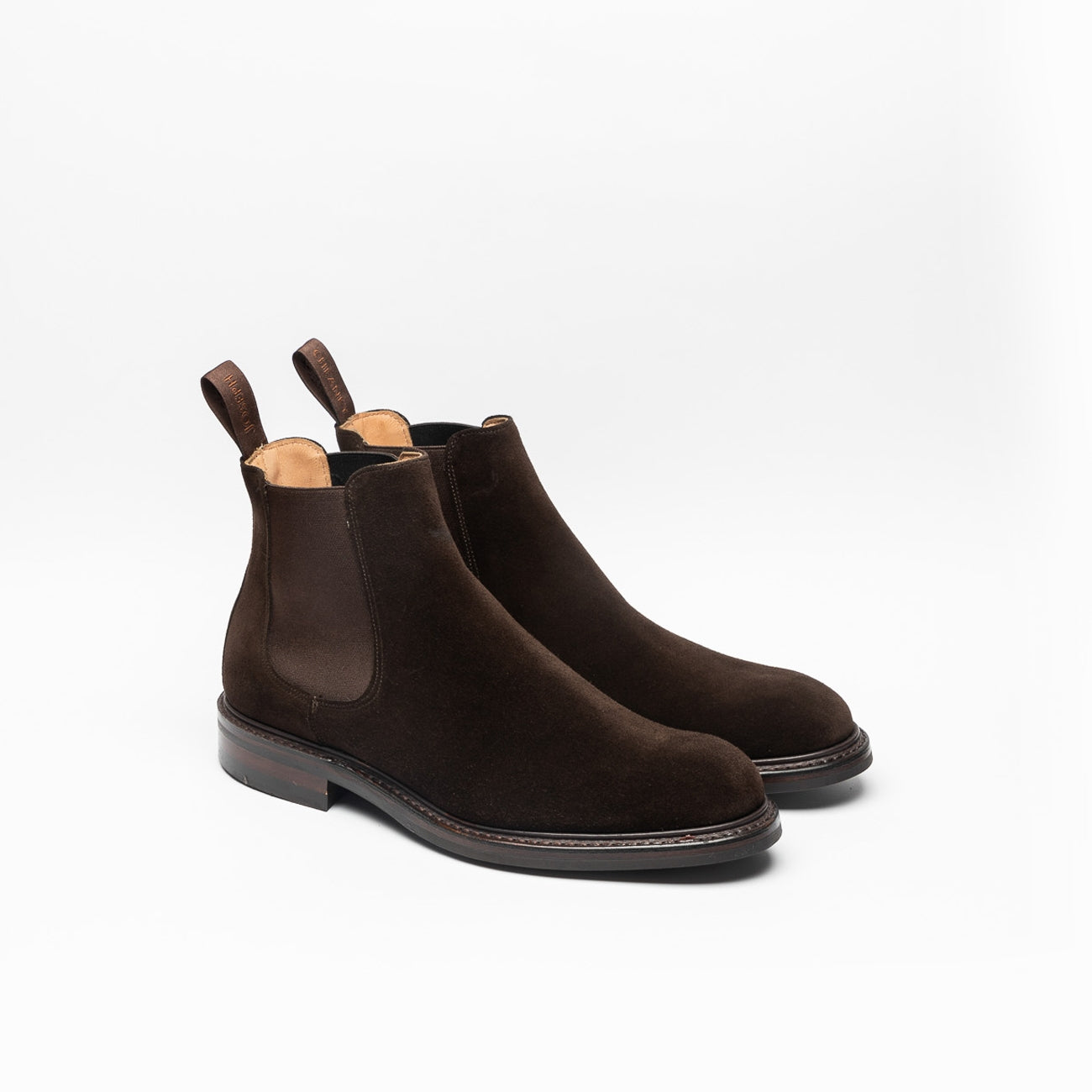 Polacco chelsea Cheaney Joseph & Sons Godfrey in camoscio marrone