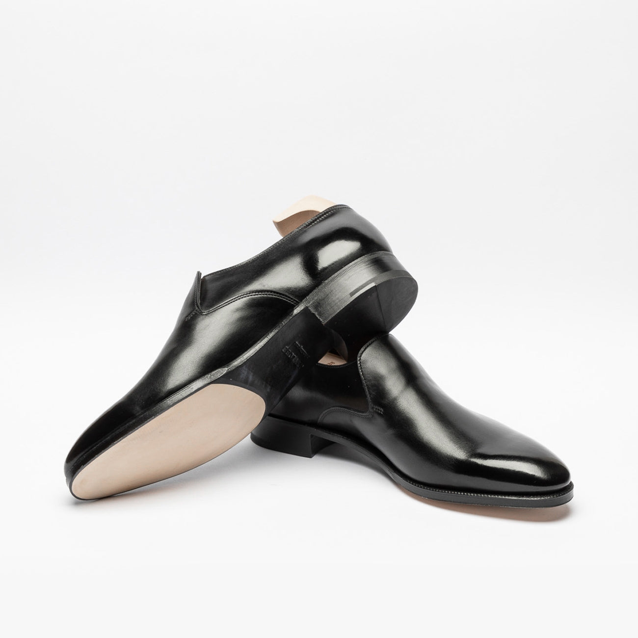 Mocassino John Lobb Elm in pelle nera