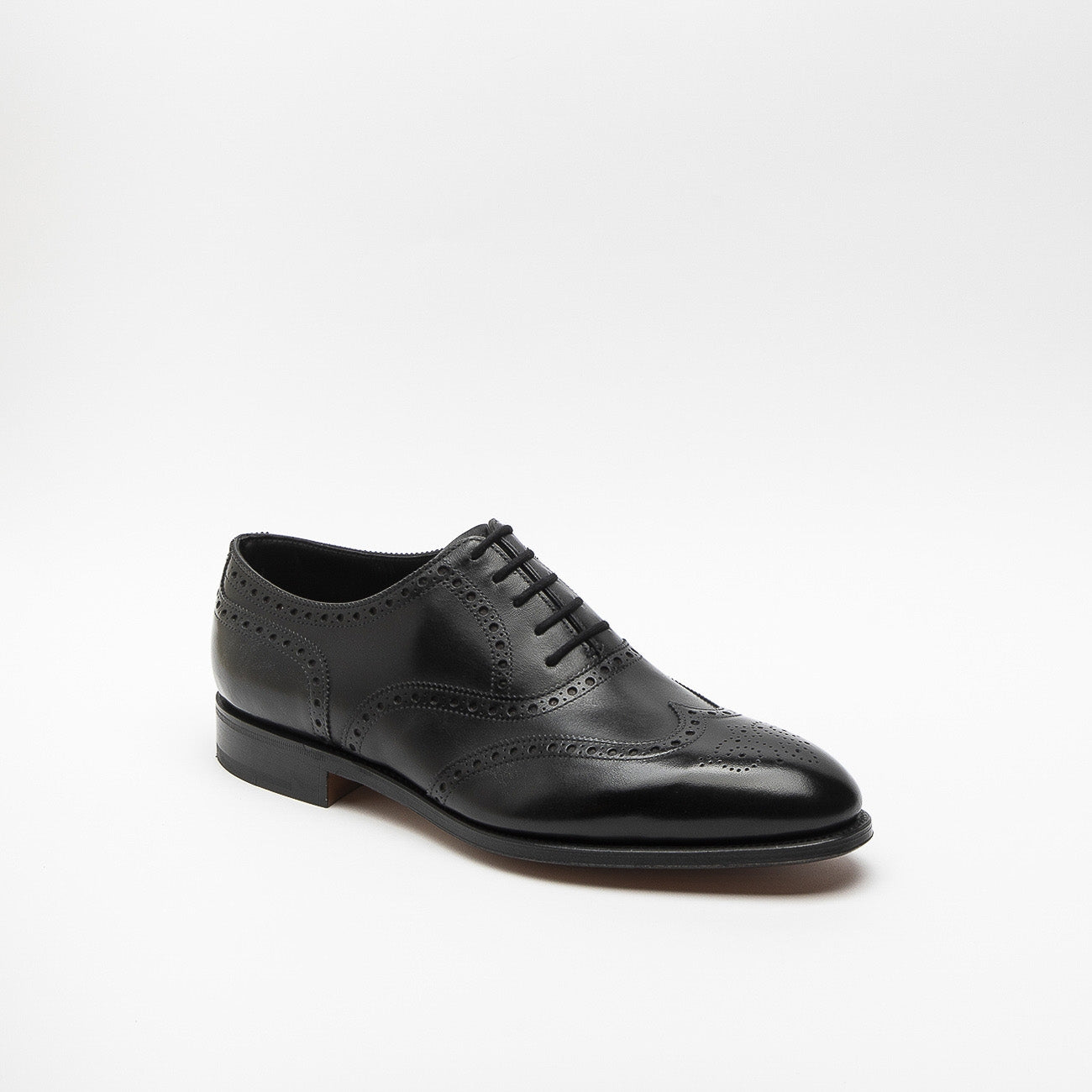 Scarpa stringata John Lobb Stowey in pelle nera