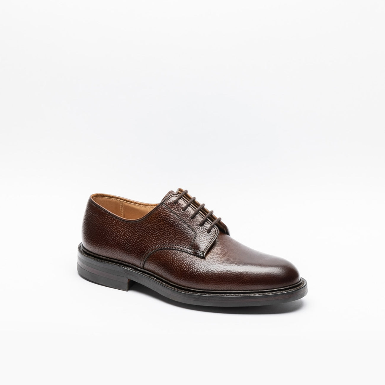 Scarpa stringata Crockett & Jones Grasmere in pelle martellata marrone