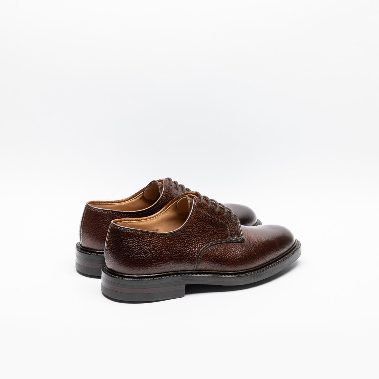 Scarpa stringata Crockett & Jones Grasmere in pelle martellata marrone