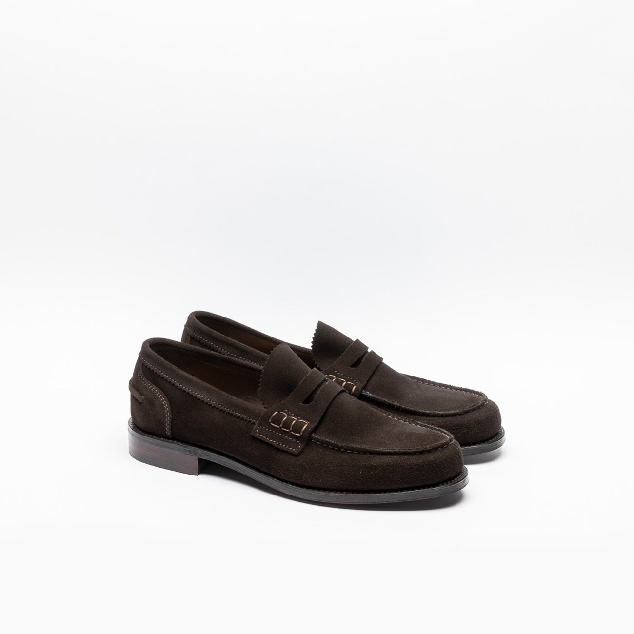 Mocassino Cheaney Joseph & Sons Dover EF camoscio cioccolato