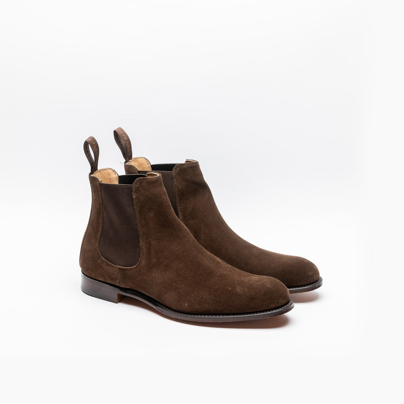 Polacco chelsea Cheaney Godfrey in camoscio marrone cioccolato