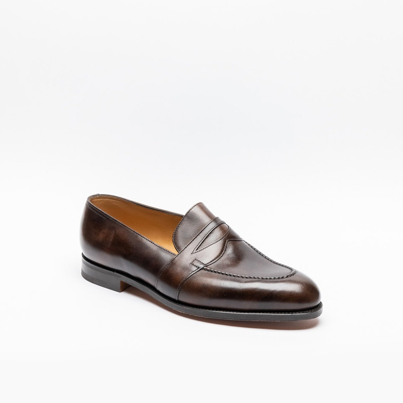 Mocassino John Lobb Fencote in pelle dark brown museum