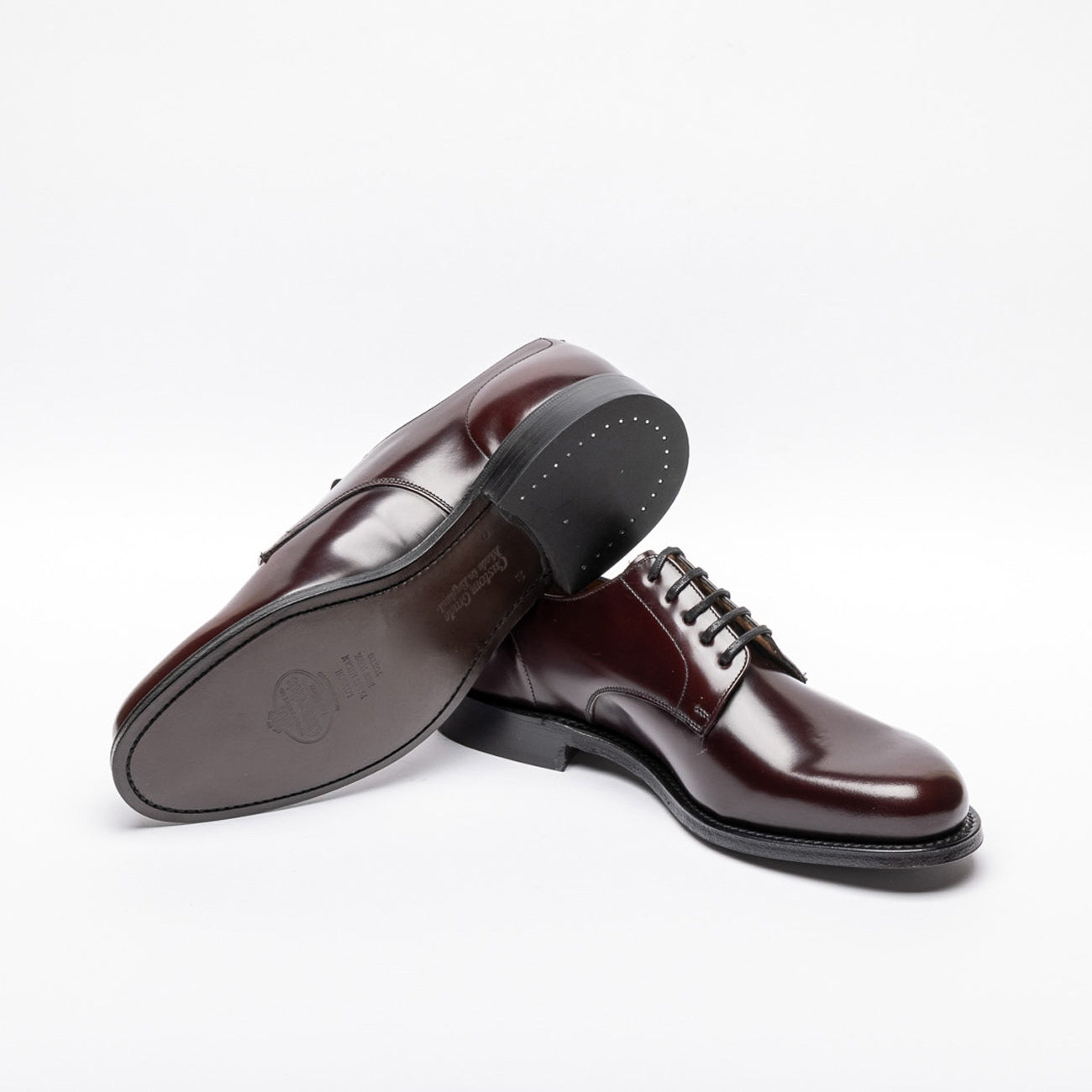 Stringata derby Church's Somerby 2 burgundy spazzolato
