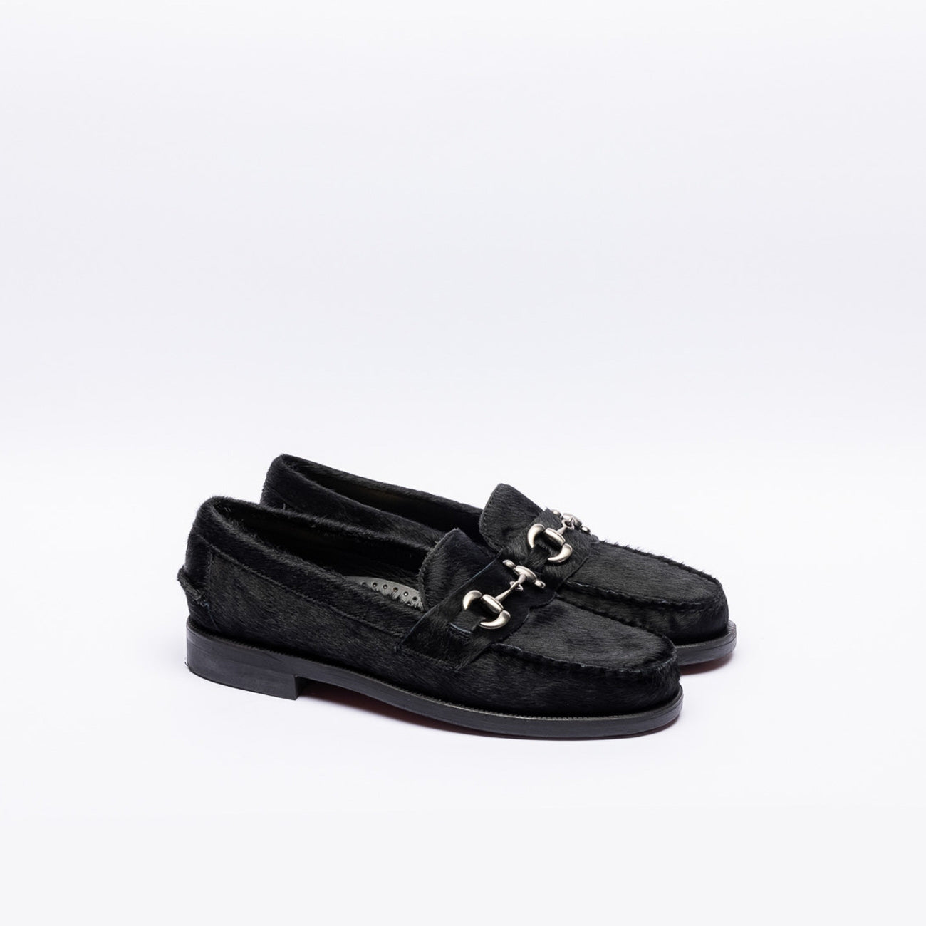 Mocassino uomo Sebago Joe Wild in cavallino nero