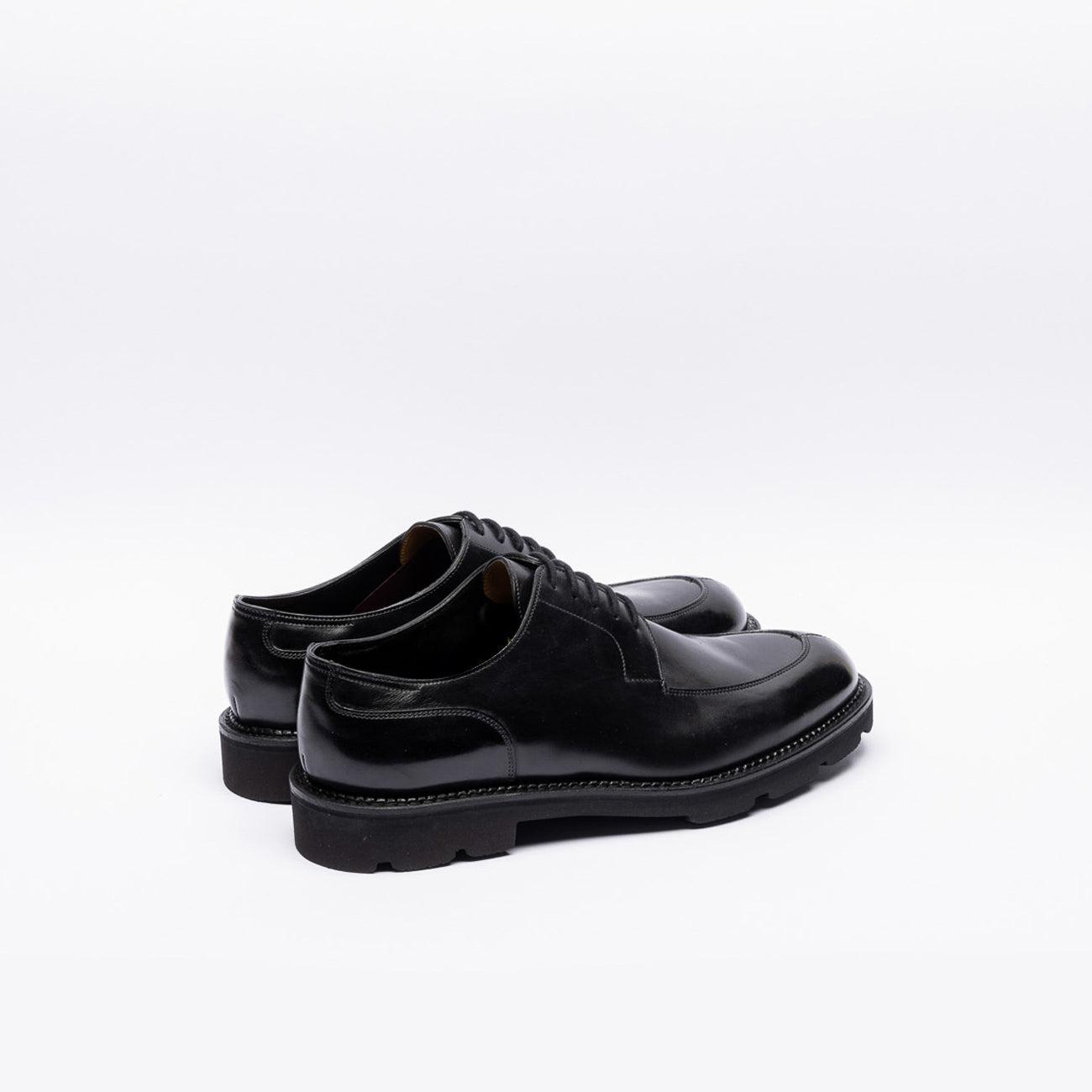 Stringata derby John Lobb Hardington in pelle nera