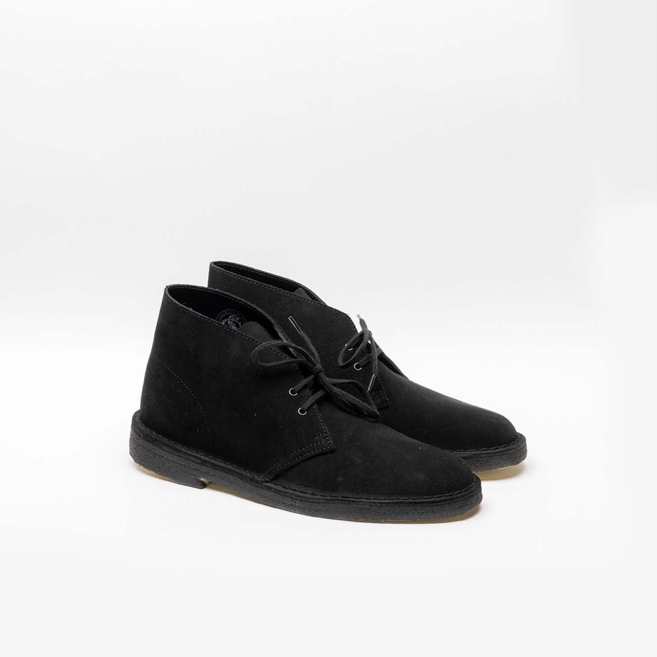 Polacco stringato Clarks Originals Desert Boot in camoscio nero