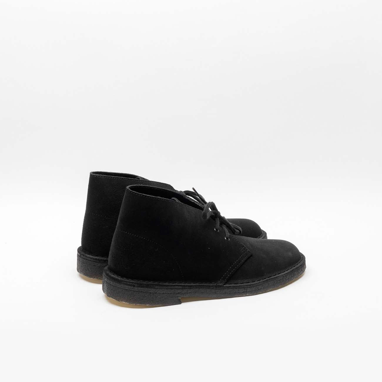 Polacco stringato Clarks Originals Desert Boot in camoscio nero