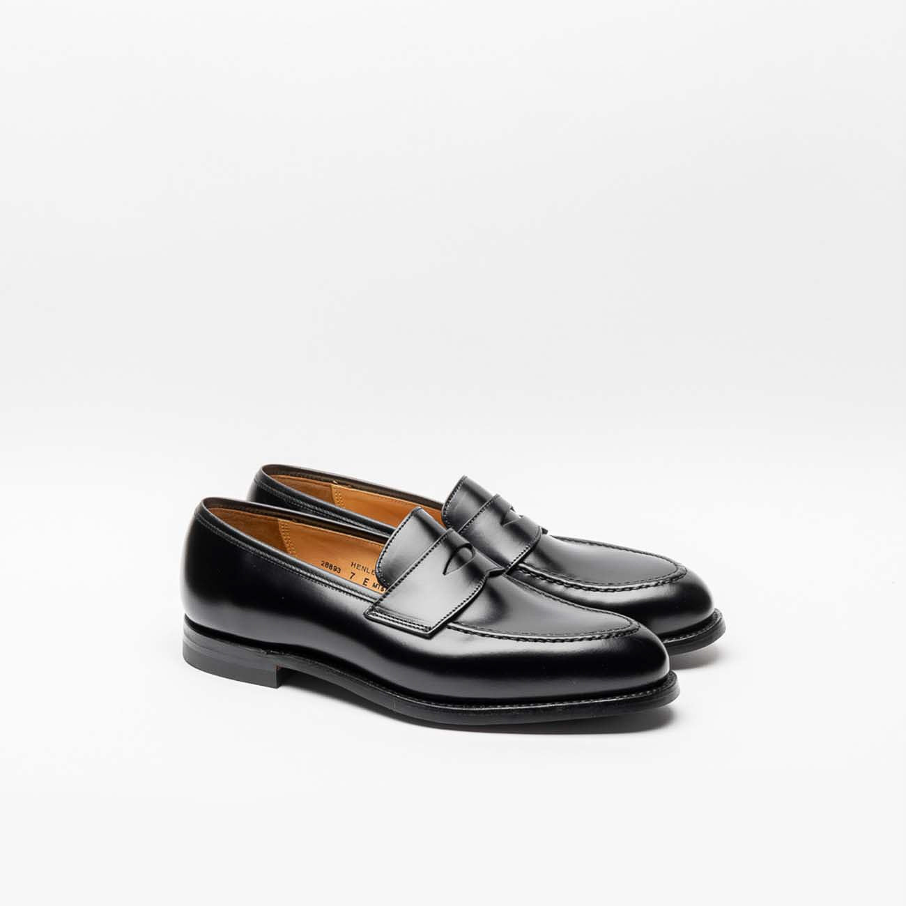 Mocassino Crockett & Jones Henley in pelle nera calvary