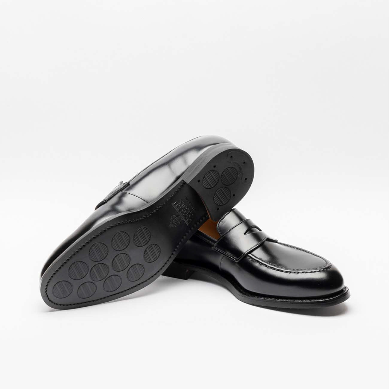 Mocassino Crockett & Jones Henley in pelle nera calvary