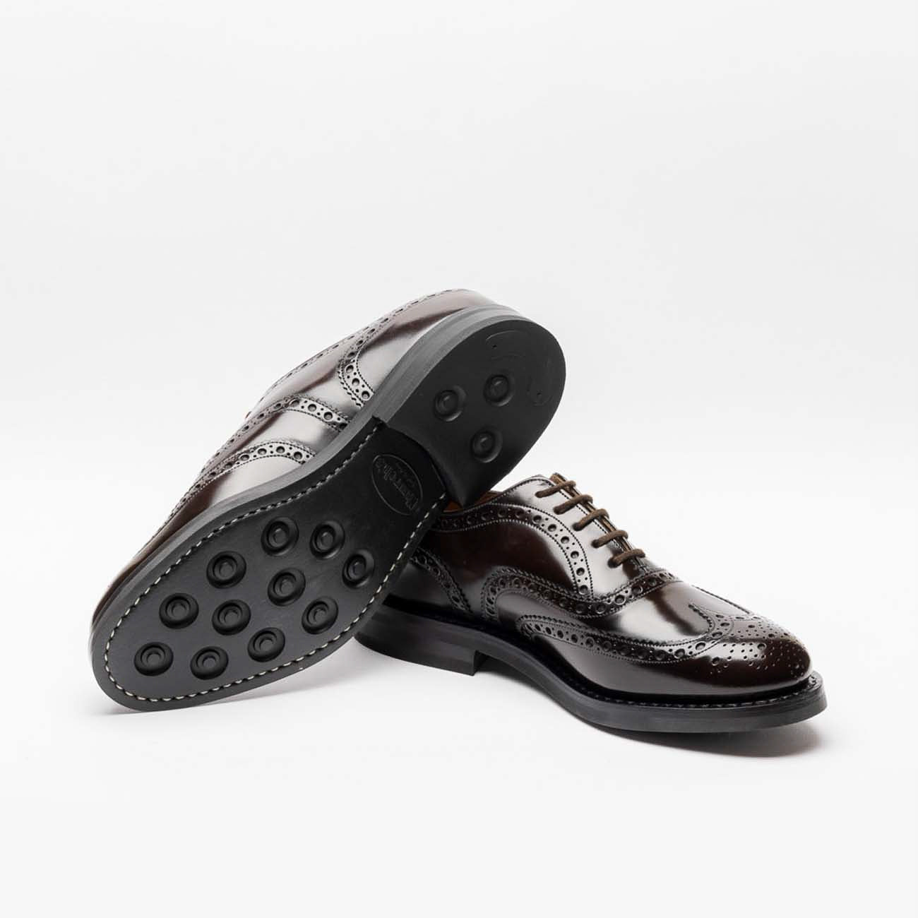 Stingata oxford Church's Burwood R LW in pelle ebano