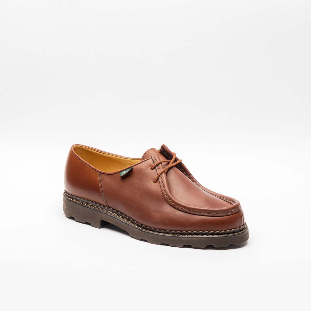 Stringata derby Paraboot Michael Marche II in pelle marrone (Lisse Marron)