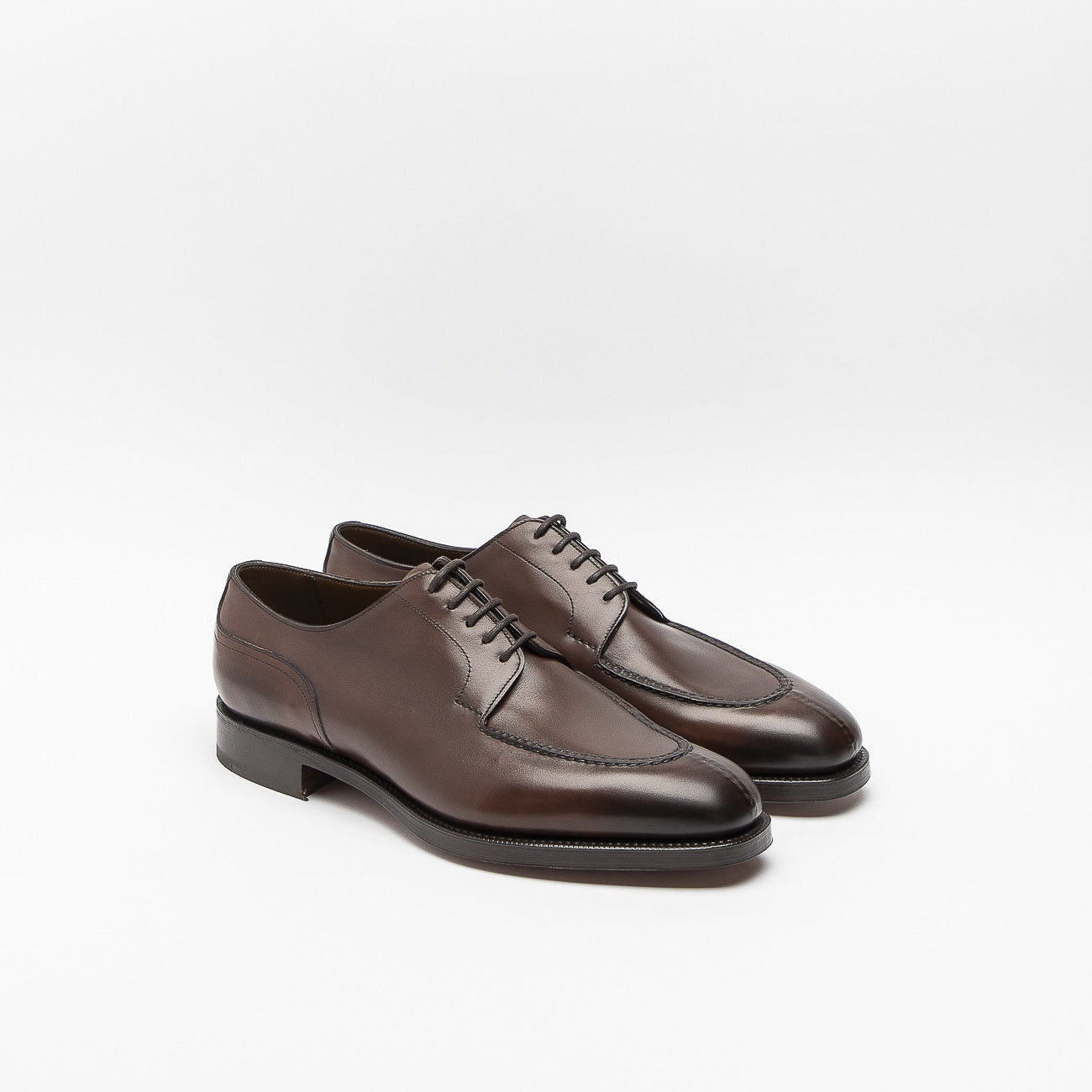 Scarpa stringata Edward Green Dover in pelle dark oak antique