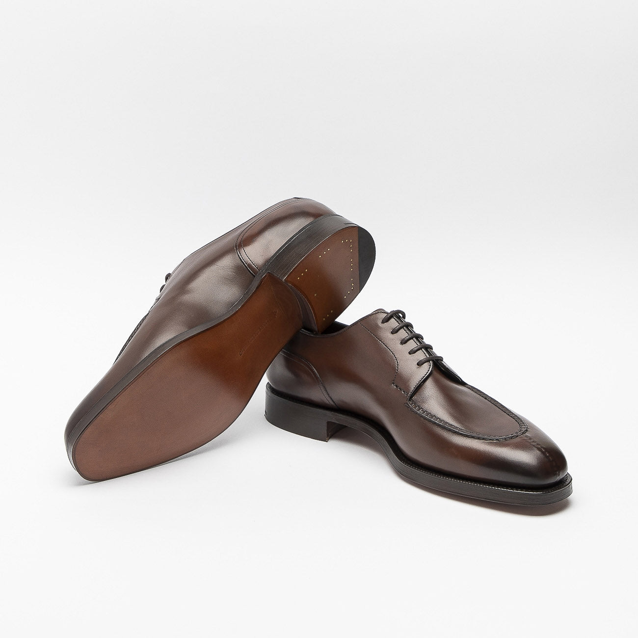 Scarpa stringata Edward Green Dover in pelle dark oak antique