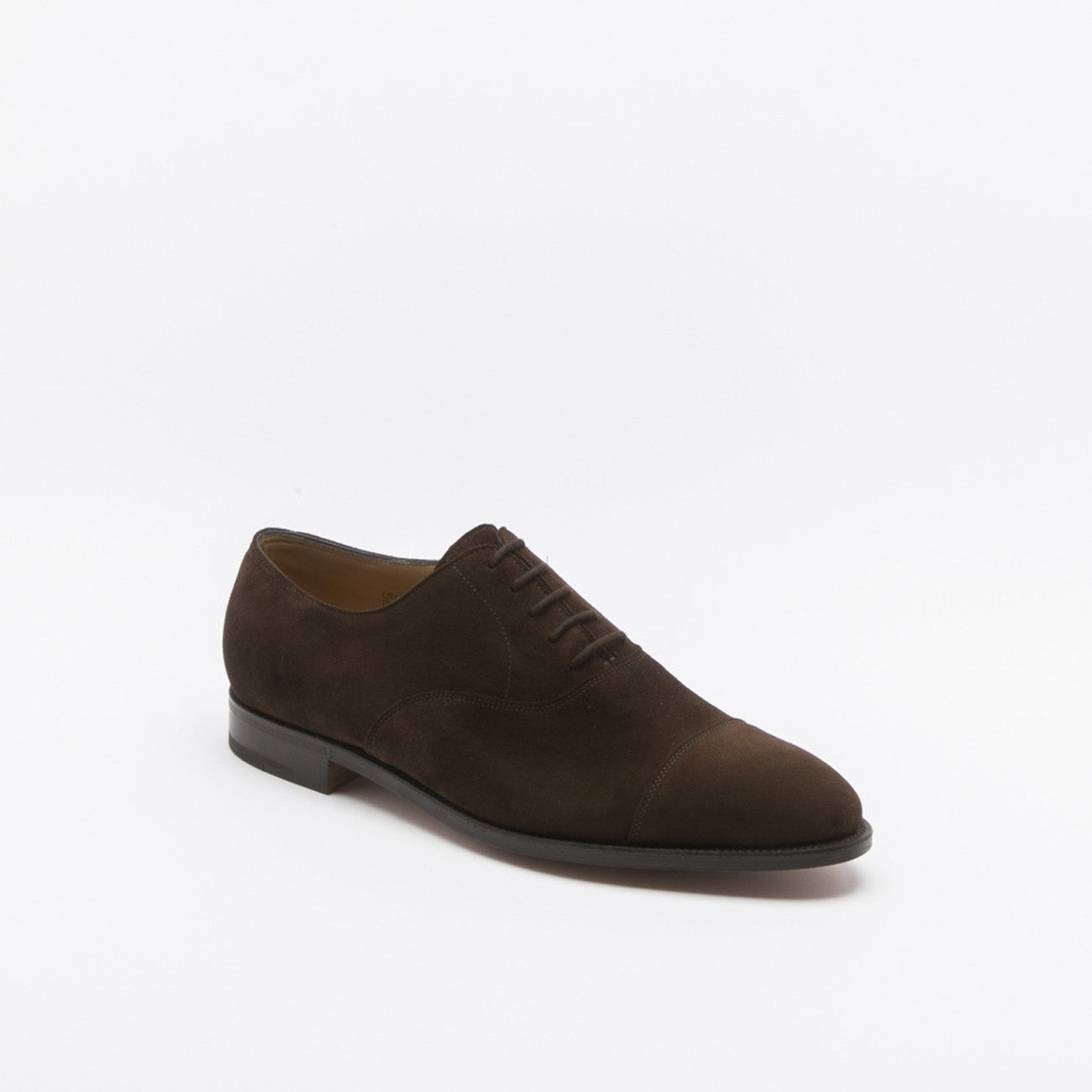 Scarpa stringata John Lobb City II fit EE in camoscio testa di moro