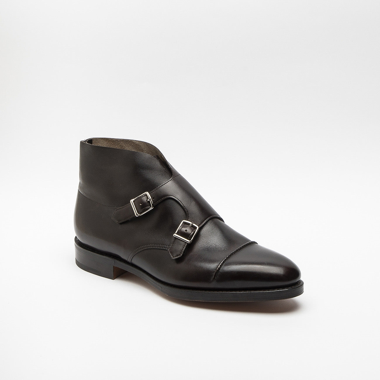 Polacco John Lobb William II in pelle marrone con fibbie