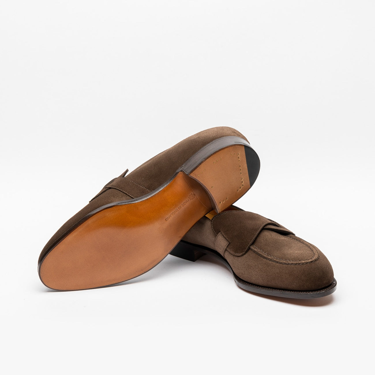 Mocassino Edward Green Lulworth in camoscio marrone