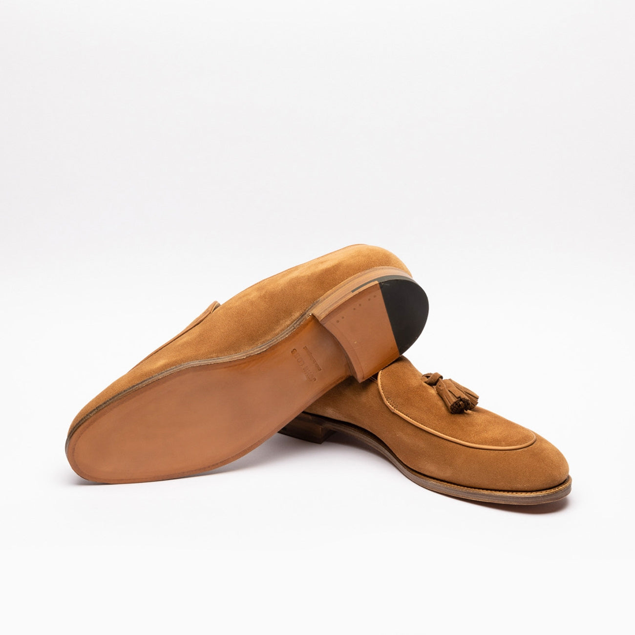 Mocassino John Lobb Edmond Tensile in camoscio cognac