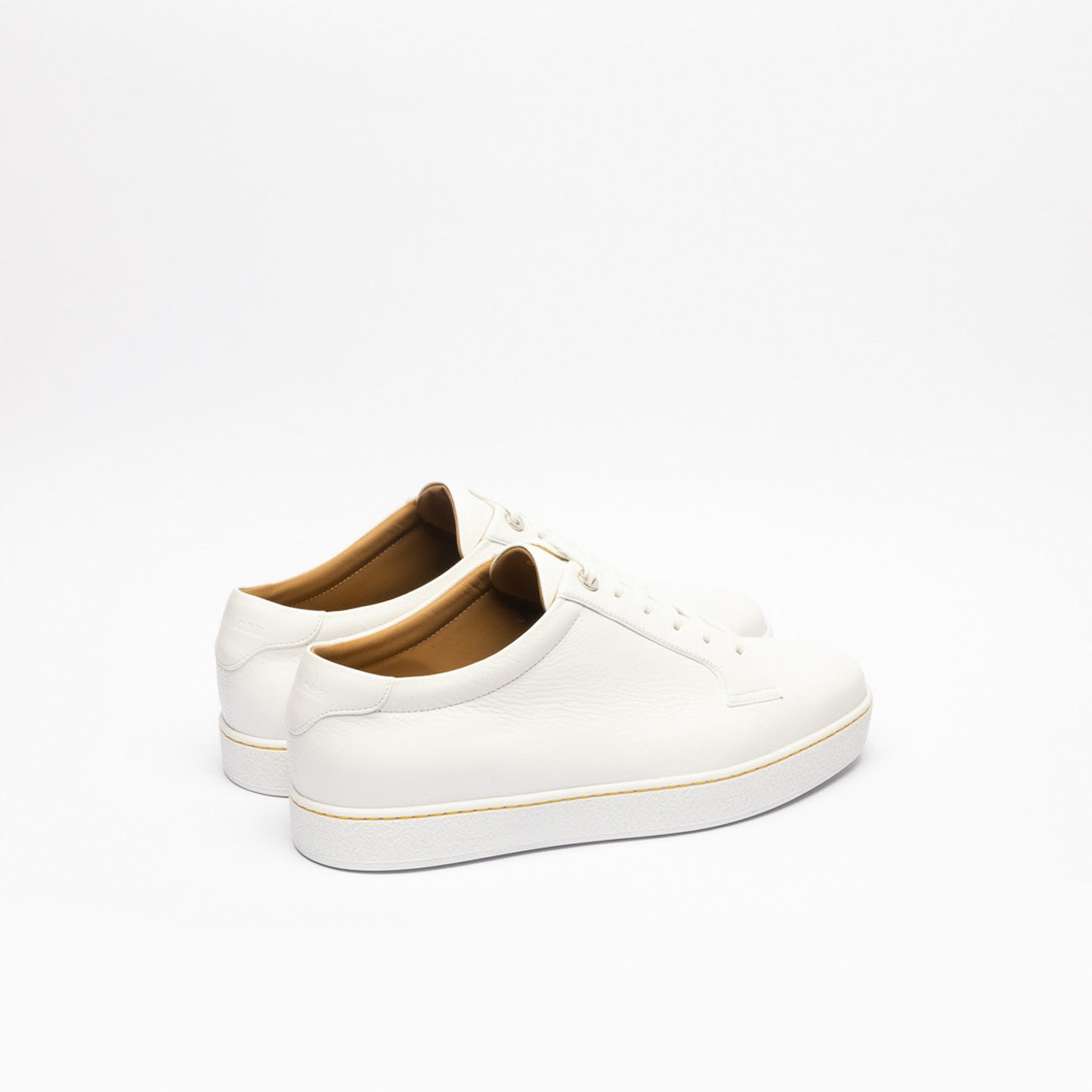 Sneaker John Lobb Molton in pelle martellata bianca