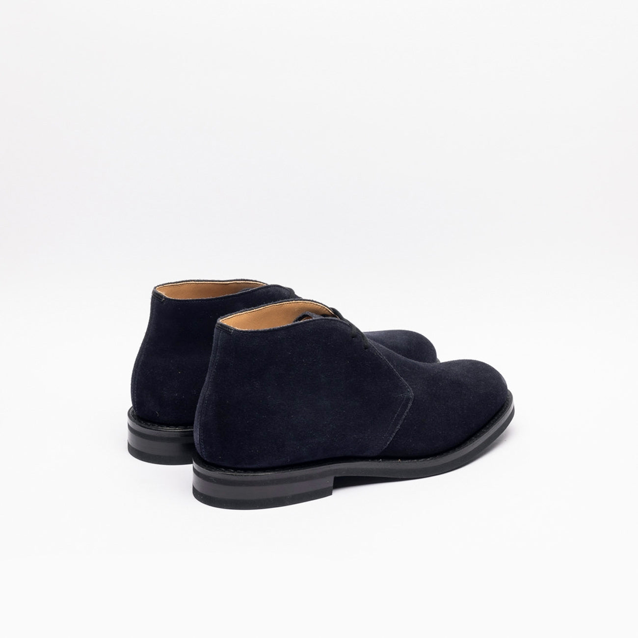 Polacco Church's Ryder 3 81 in camoscio castorino blu navy