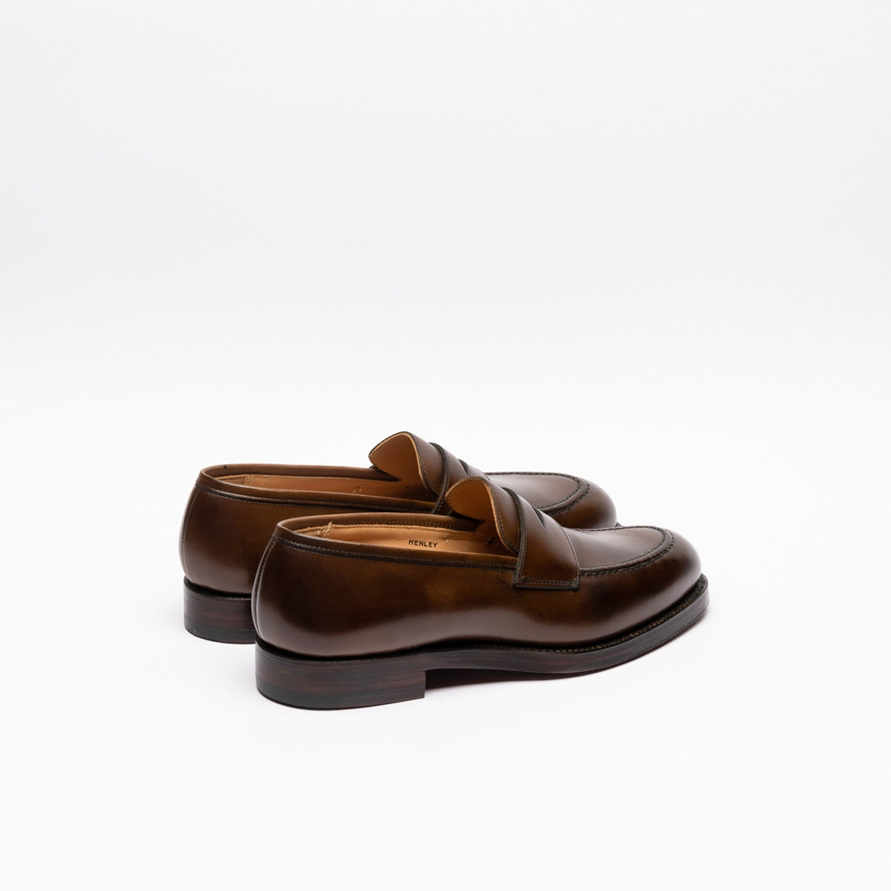 Mocassino Crockett & Jones Henley in pelle testa di moro con mascherina