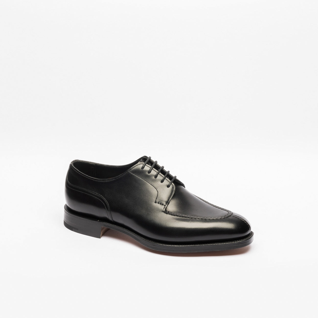 Edward Green Dover derby lace-up in black leather (F 202)