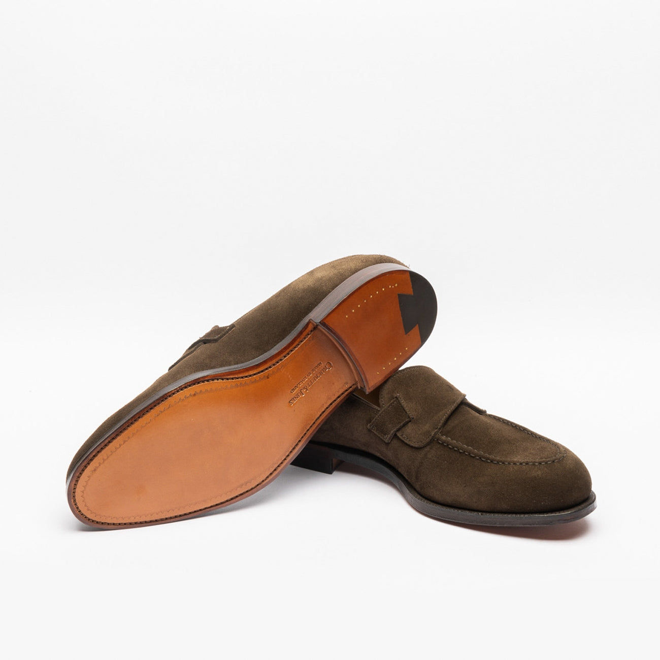 Mocassino Crockett & Jones Selby in camoscio marrone