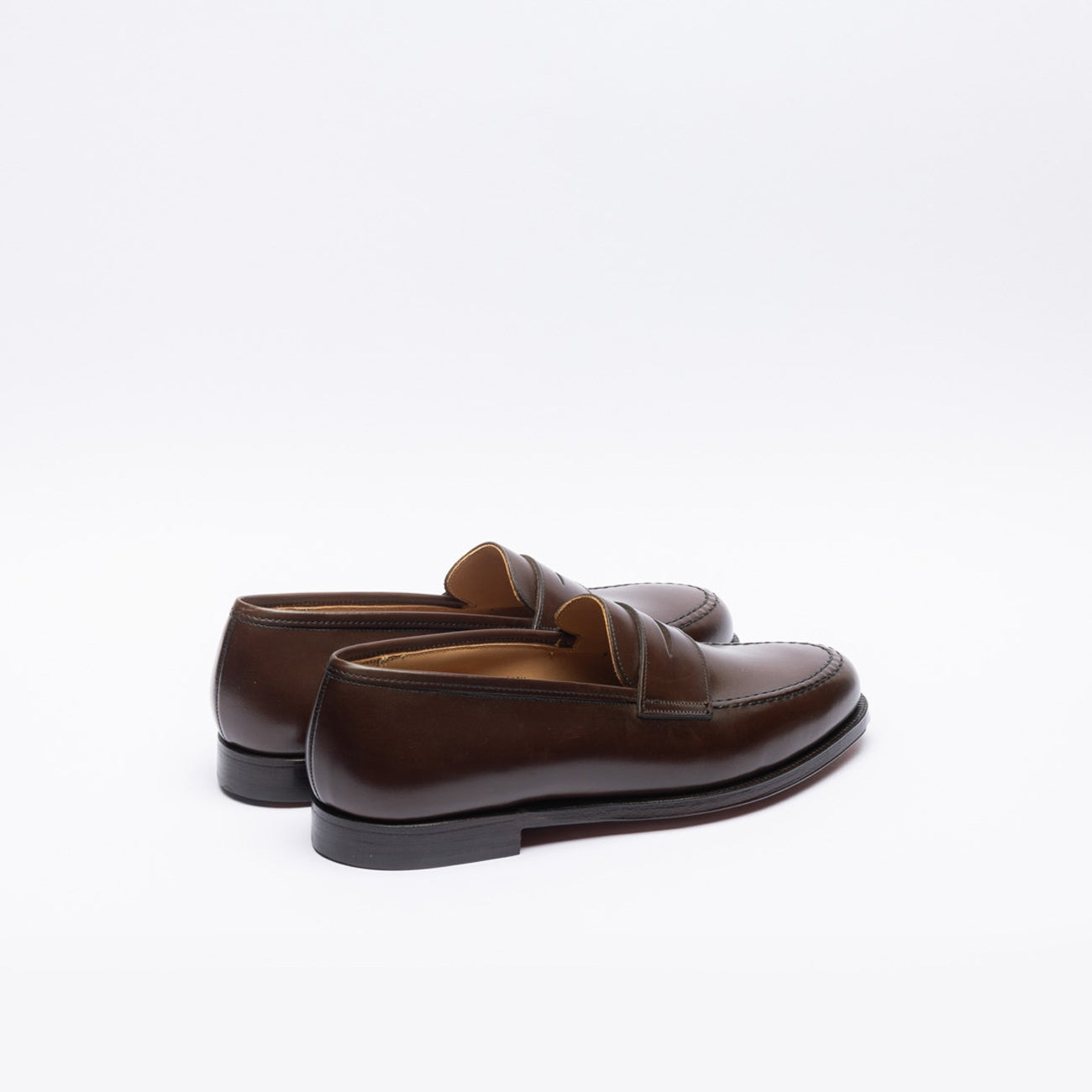 Mocassino penny loafer Crockett & Jones Boston in pelle marrone