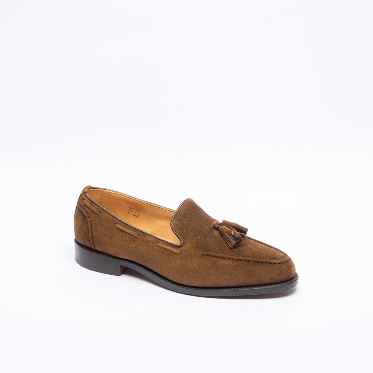 Mocassino Tricker's Chelsea in camoscio tabacco con nappine