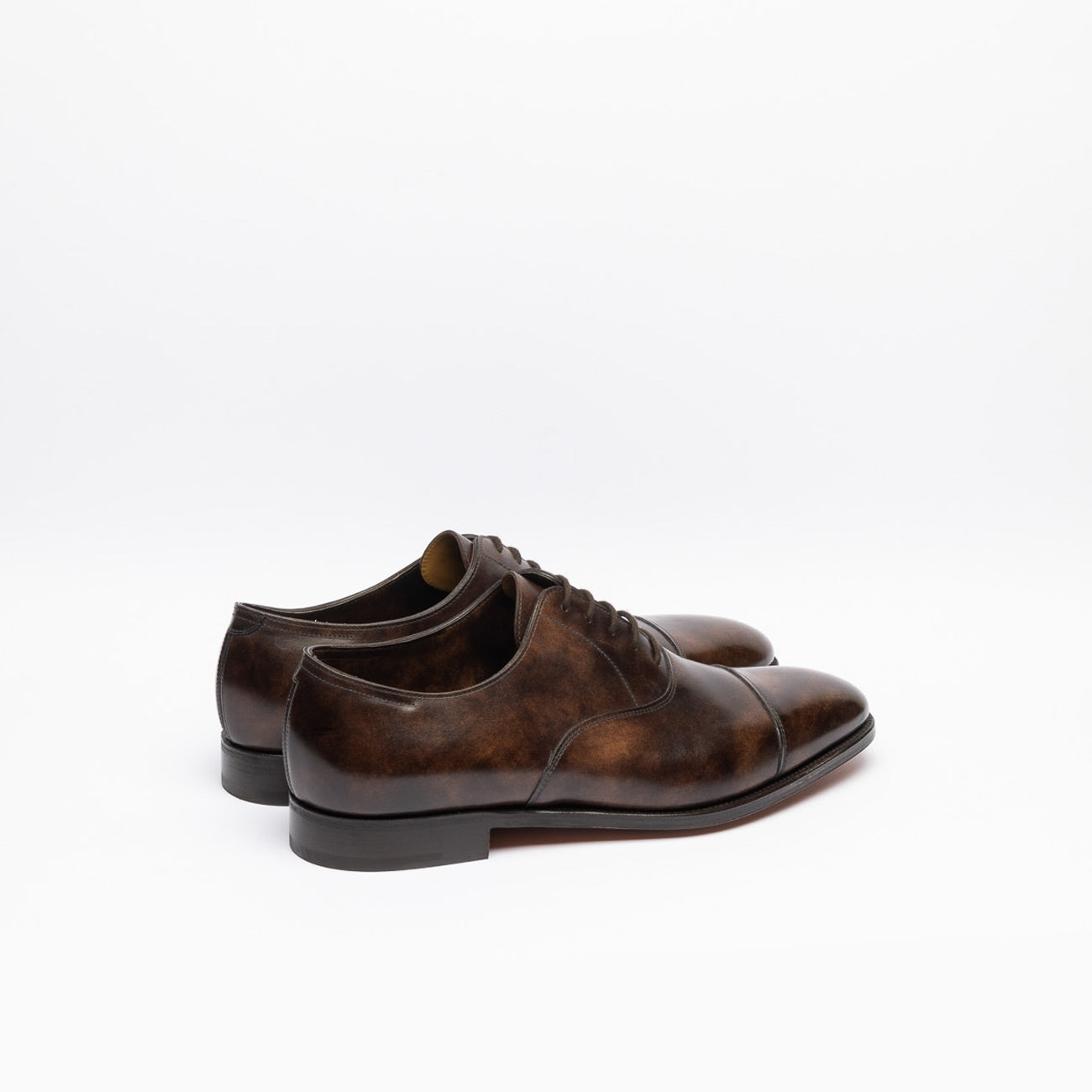 Scarpa stringata John Lobb City II fit EE in pelle dark brown museum