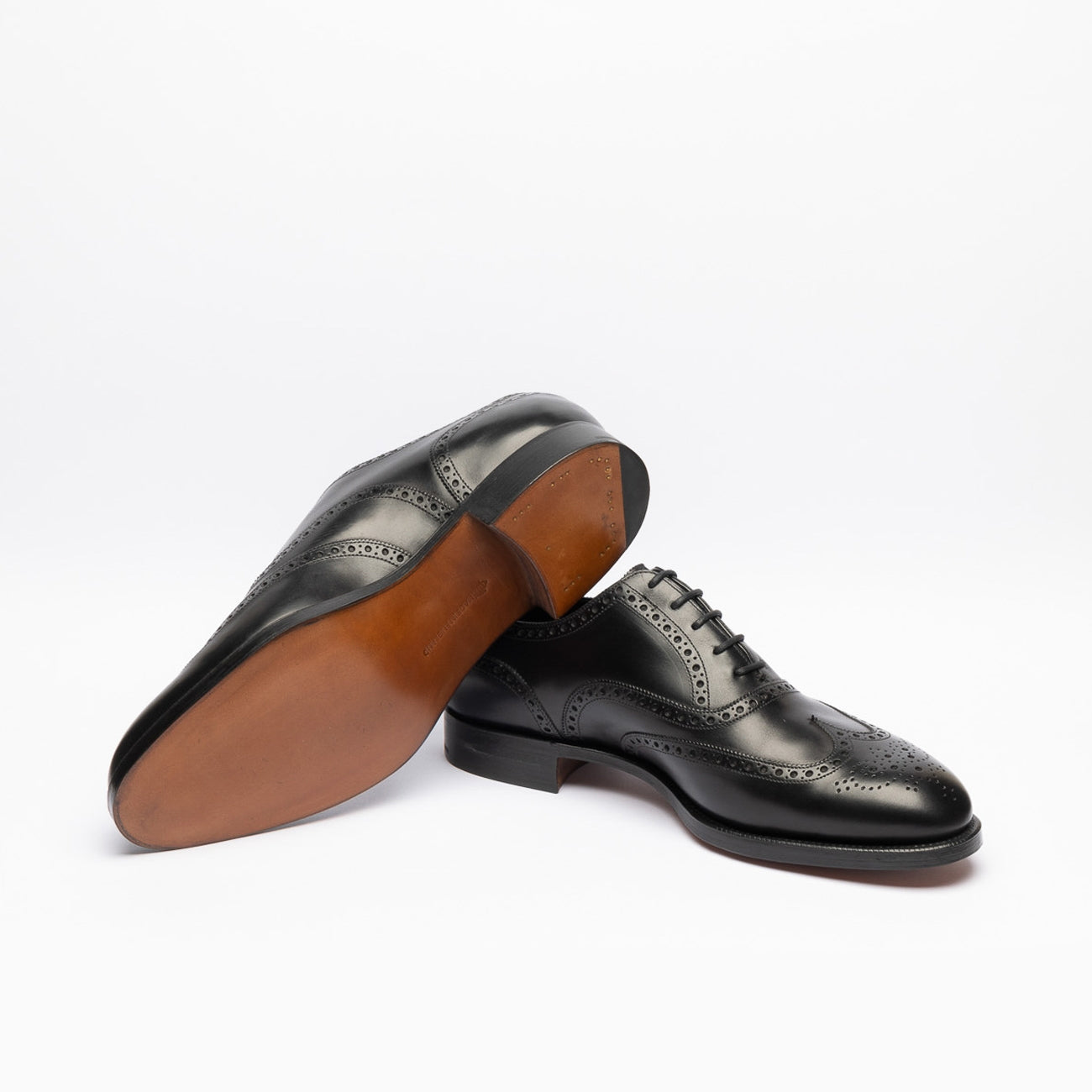 Scarpa stringata Edward Green Malvern in pelle nera