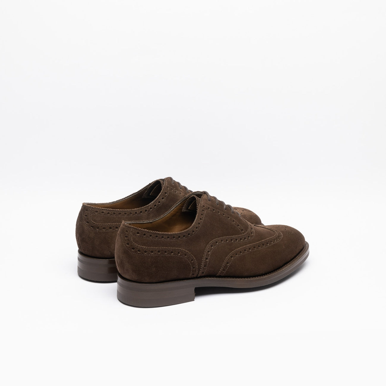Scarpa stringata Edward Green Malvern in camoscio mocca